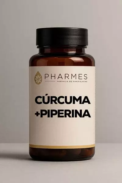 C&uacute;rcuma 450mg + Piperina 10mg - 30 Doses