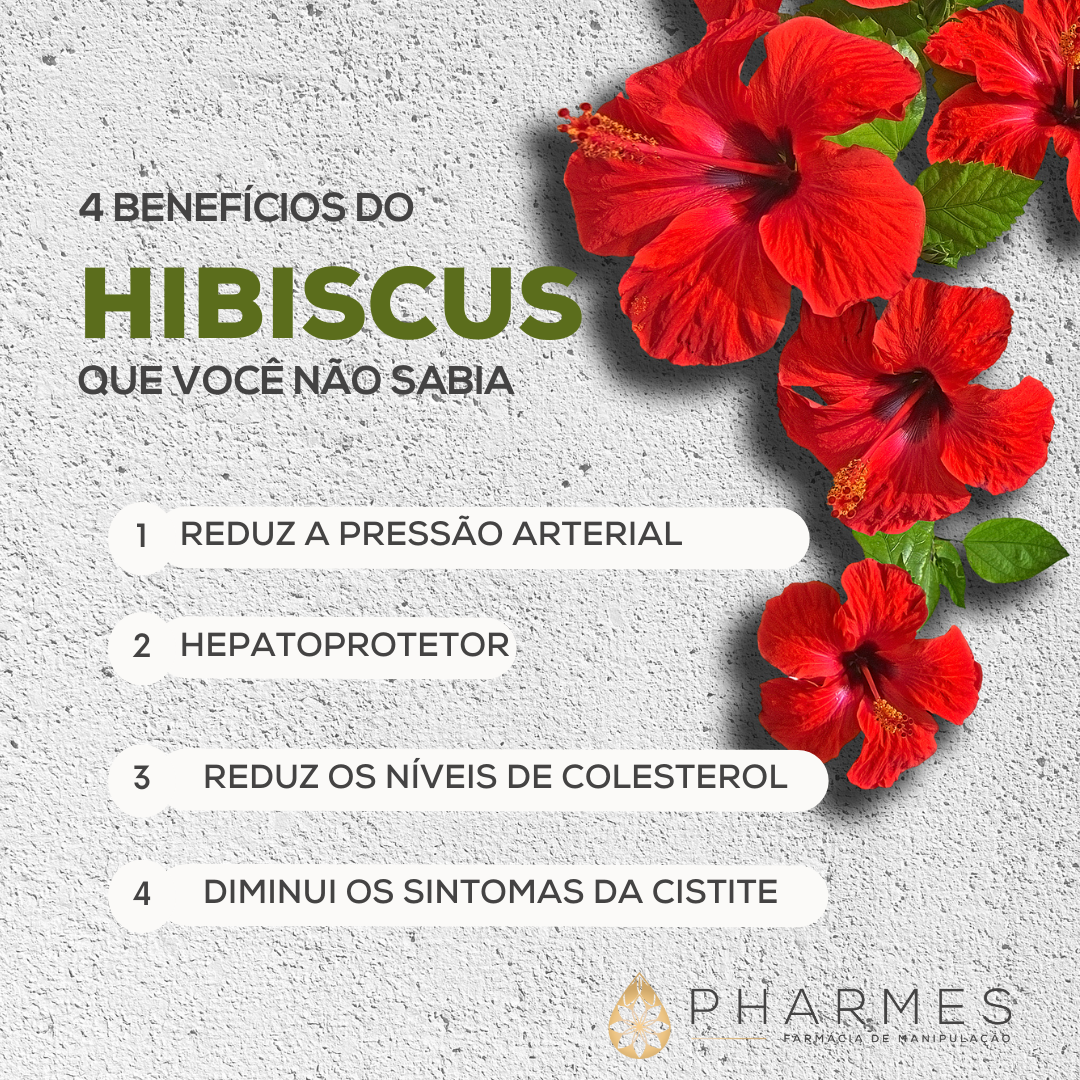 4 benef&iacute;cios do hibiscus
